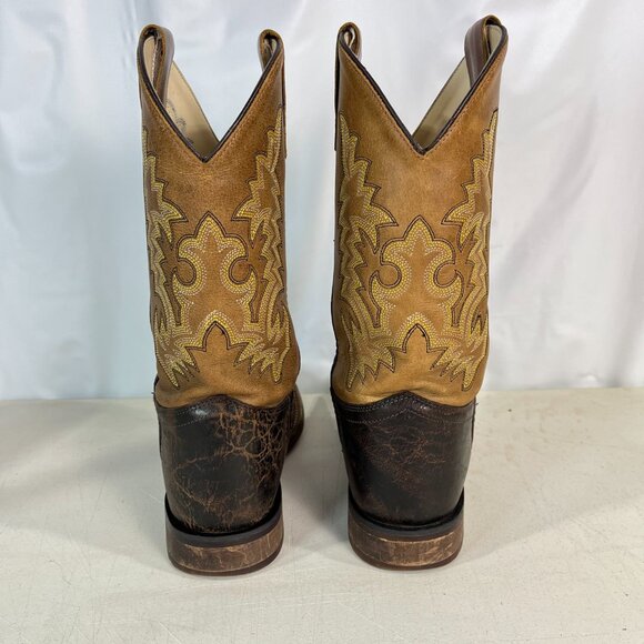 Cody James Square Toe Boots Child Youth Size 7.0 D Style BBSC1895 Leather Brown - Picture 8 of 16